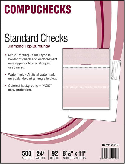 Compuchecks Check on Top Blank Check Paper by Compuchecks