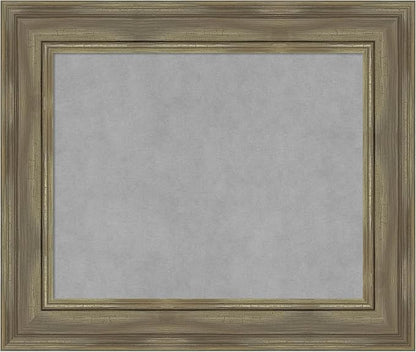 Amanti Art Grey Framed Magnetic Board 22x26 Small Vision Board by AmantiArt