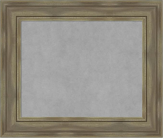 Amanti Art Grey Framed Magnetic Board 22x26 Small Vision Board by AmantiArt