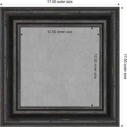 Amanti Art Black Framed Magnetic Board 17x17 X-Small Vision Board - Image 4