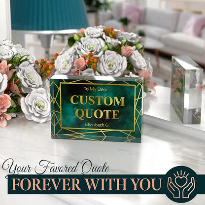 Personalized Gifts, Custom Quote Block Letter Board, Crystal-Clear Acrylic - Image 6