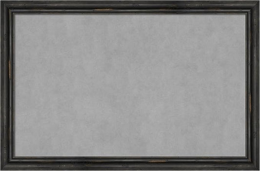 Amanti Art Black Framed Magnetic Board 23x35 Large Vision Board by AmantiArt
