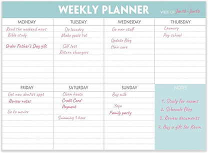 Weekly Planner Notepad - Image 2