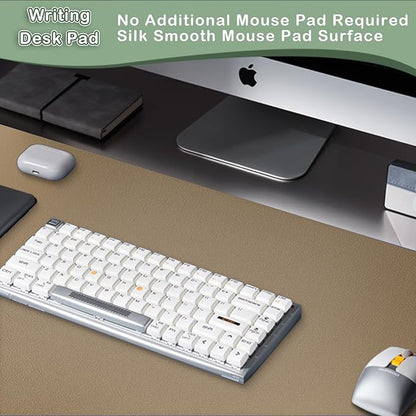 Boutilon Leather Desk Pad Protector, Non-Slip Mouse Pad, Laptop Desk Pad - Image 5