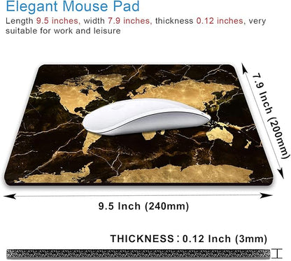 IMAYONDIA Square Mouse Pad, World Map Mouse Pad, Non-Slip Rubber Mouse Pad - Image 2