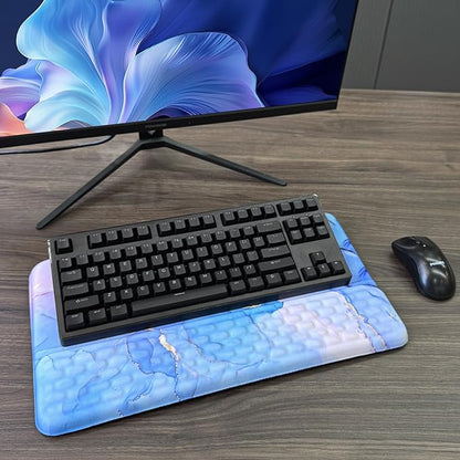 Computer Keyboard Stand with Wrist Rest, Ergonomic Tilted Keyboard Holder - Image 7