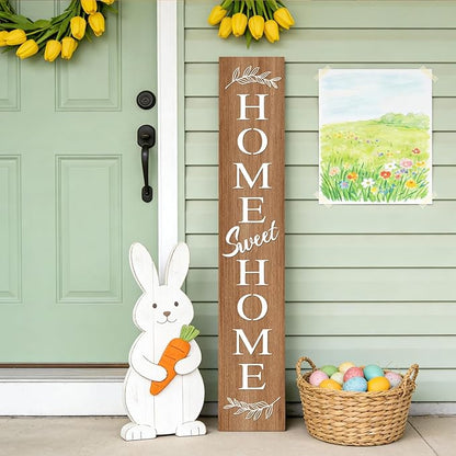 Farmhouse Wooden Welcome Sign Stand by Unknown
