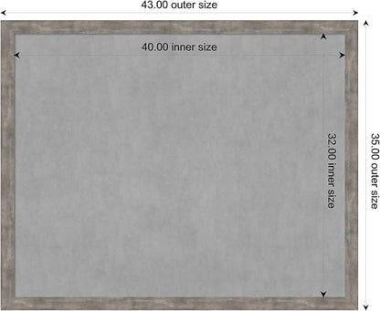 Amanti Art Silver Framed Magnetic Board 35x43 X-Large Vision Board - Image 4