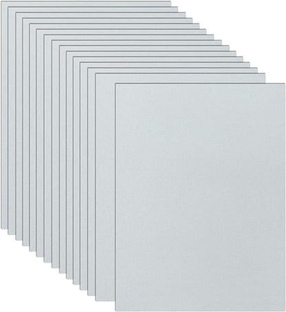 Guakicae 32 Sheets Grey Cardstock 8.5 x 11 Printer Paper, 80lb Thick Silver by Guakicae