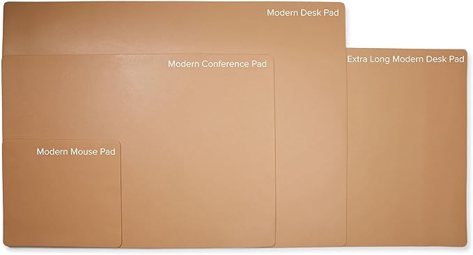 Leatherology Premium Tan Full Grain Leather Desk Pad – Modern Desk Mat - Image 5