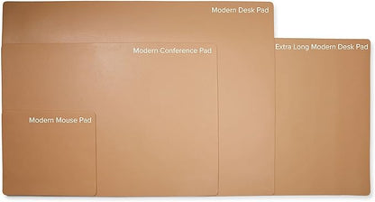 Leatherology Premium Tan Full Grain Leather Modern Conference Pad – Slim Desk - Image 3