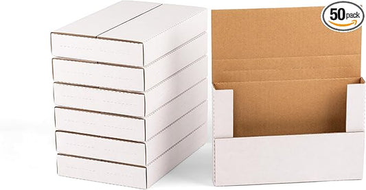 YUSHYIJIE 50 Pack 9x6x1.3 inch Small Shipping Boxes by PackwithEase