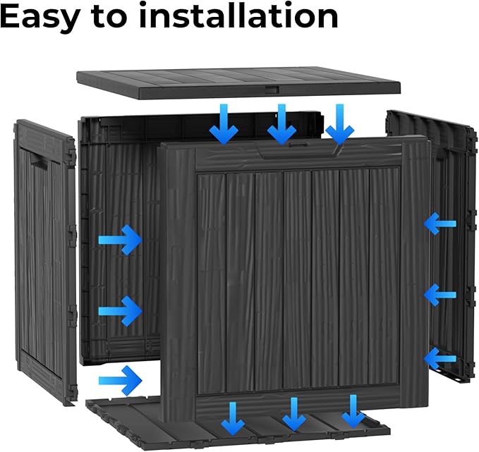 Yardgrace 30 Gallon Waterproof Outdoor Storage Box - Image 5