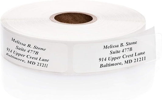 Clear Personalized Return Address Labels Without Dispenser by ArtisticDirect
