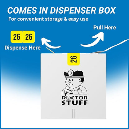 2026 Year Labels, Doctor Stuff 2026 Chart Stickers, Fluorescent Yellow Color - Image 4