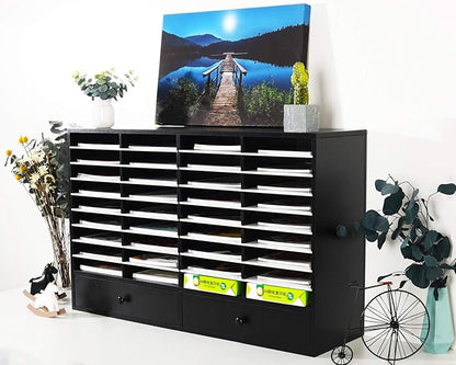 PAG Mail Sorter Organizer, Wood Literature Organizer, Student Mailbox - Image 6