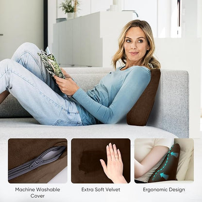 AHUAWA Lumbar Support Pillow for Recliner Chair and Couch, Memory Foam Back - Image 6