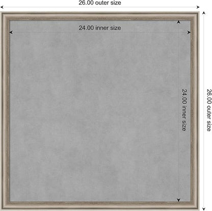 Amanti Art Silver Framed Magnetic Board 26x26 Medium Vision Board - Image 3