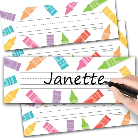 Desk Name Tags for Classroom -25 Student Name Plates for Classroom Kindergarten by HadleyDesigns