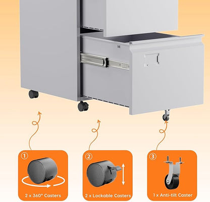 METAN 2 Drawer Vertical File Cabinet - Image 7