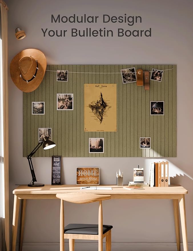 Fluxynara Large Felt Bulletin Board 48" x 36" Cork Board Alternative-12 Pack - Image 5