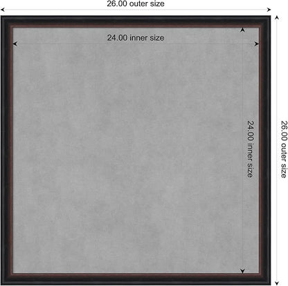 Amanti Art Black Framed Magnetic Board 26x26 Medium Vision Board - Image 4