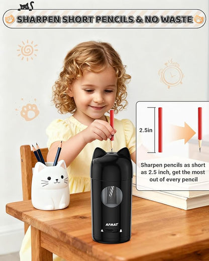 AFMAT Electric Pencil Sharpener, Fully Automatic Pencil Sharpener - Image 4