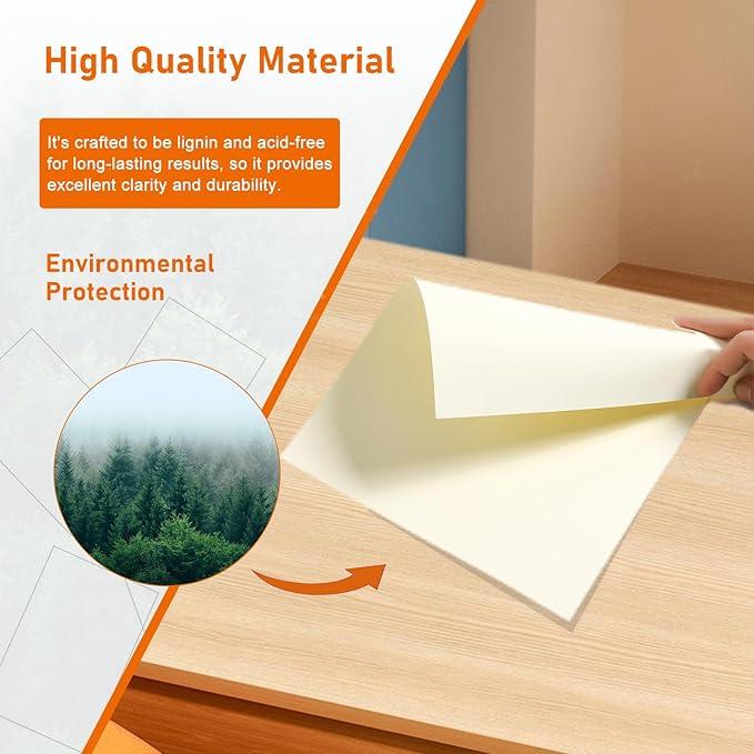 28 Sheets Cream Cardstock 8.5 x 11 Ivory Paper, 250gsm/92lb Premium Off White - Image 5