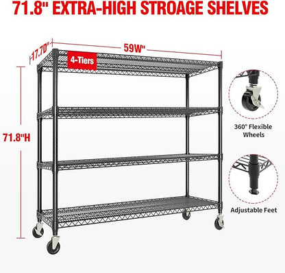 MilleLoom 72" H X 59 W X18 D Storage Shelves - Image 2
