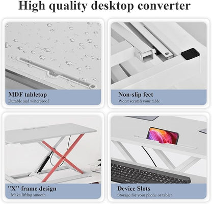 37 Inch Standing Desk Converter - Image 8
