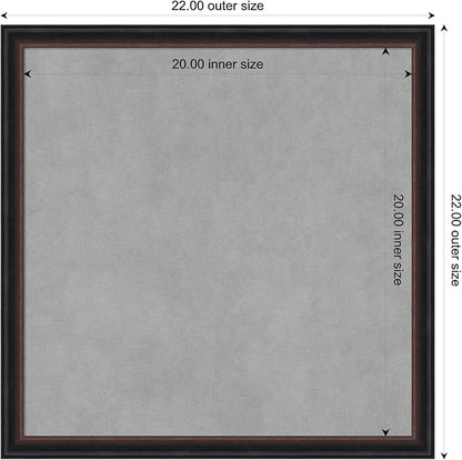 Amanti Art Black Framed Magnetic Board 22x22 Medium Vision Board - Image 4