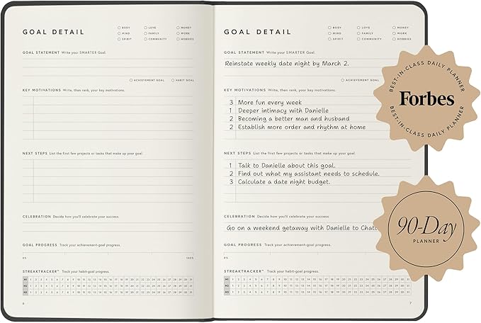 Full Focus Navy Linen Planner by Michael Hyatt - Image 5
