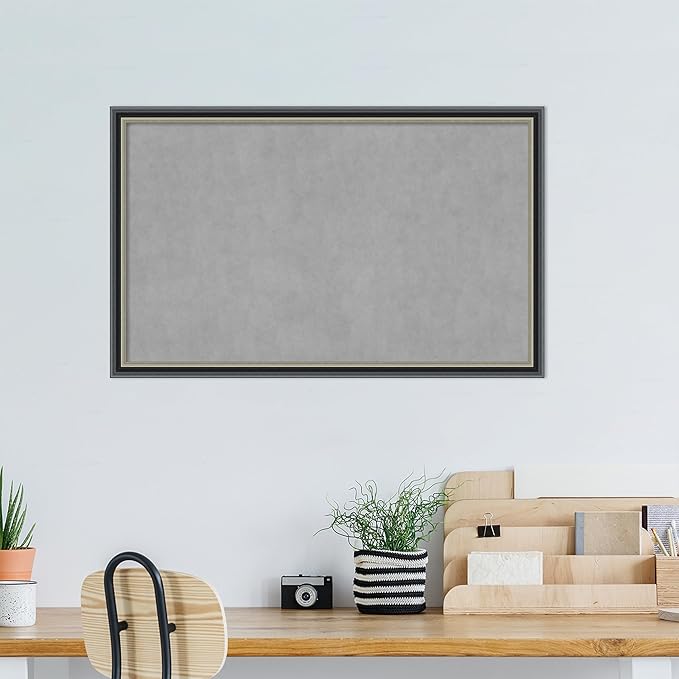 Amanti Art Black Framed Magnetic Board 27x43 Large Vision Board - Image 5
