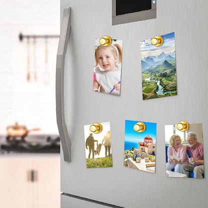 Junarter 12 Pack Magnetic Push Pins, Refrigerator Magnets Strong, Dry Erase - Image 3