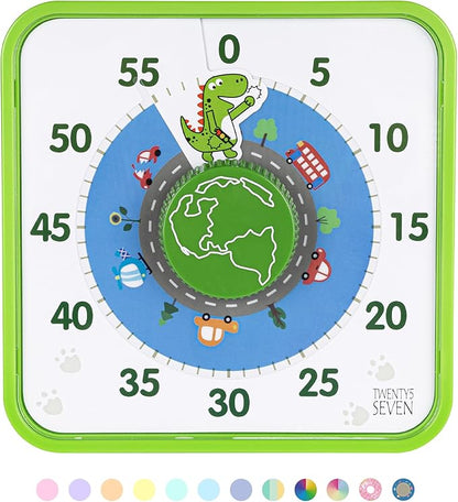 TWENTY5 SEVEN Countdown Timer 7.5 inch, 60 Minute 1 Hour Visual Timer by TWENTY5SEVEN