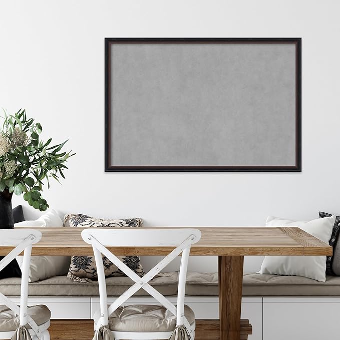 Amanti Art Black Framed Magnetic Board 26x38 Large Vision Board - Image 5
