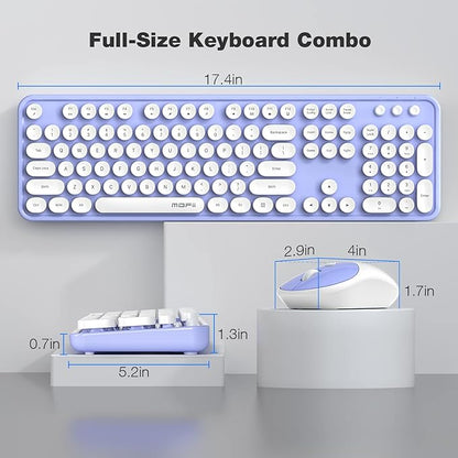 MOFII Wireless Keyboard and Mouse Combo, Computer Full Size 2.4G Plug and Play - Image 7