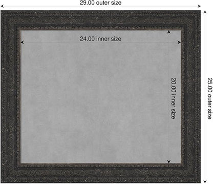 Amanti Art Black Framed Magnetic Board 25x29 Medium Vision Board - Image 2