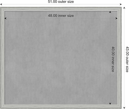 Amanti Art Silver Framed Magnetic Board 43x51 Oversize Vision Board - Image 4