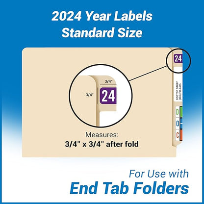 2024 Year Labels, Doctor Stuff 2024 Chart Stickers, S & W/Acme Style, USA Made - Image 4