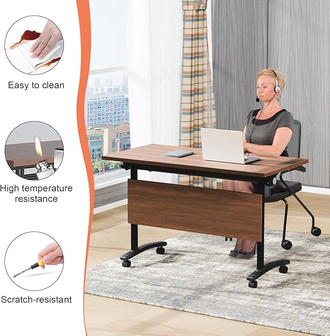 Conference Table, 55.1''Folding Conference Room Table - Image 7