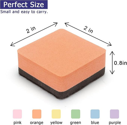 Tamaki 12 Pack Dry Erasers for White Board Magnetic Whiteboard Eraser, Square - Image 2