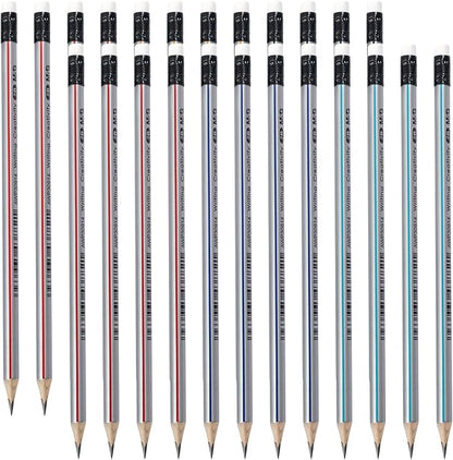 M&G Signal Series 24 Pack 2B Triangular Wood-Cased Pencils, Pre-Sharpened by MG