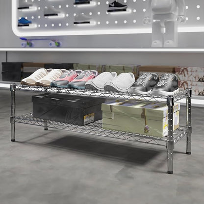 Regal Altair 14" Deep x 42" Wide x 14" Height Wire Shelving Kit | 2-Tier | NSF - Image 2