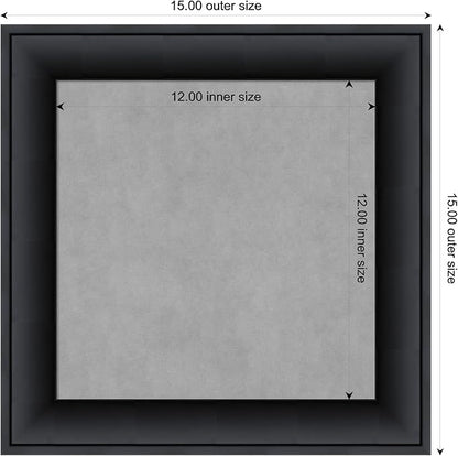 Amanti Art Black Framed Magnetic Board 15x15 X-Small Vision Board - Image 4