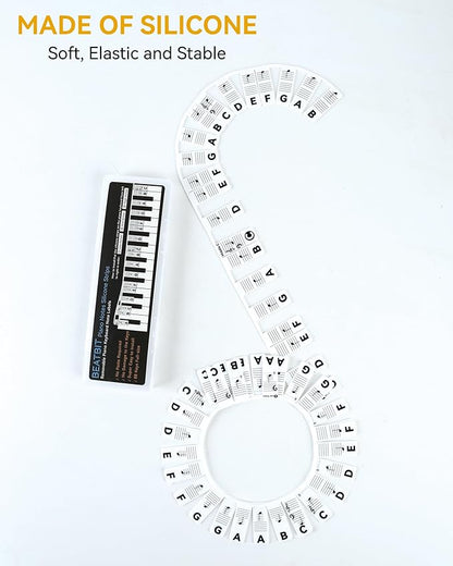 BEATBIT Piano Notes Guide for Beginner, Removable Piano Keyboard Note Labels - Image 4