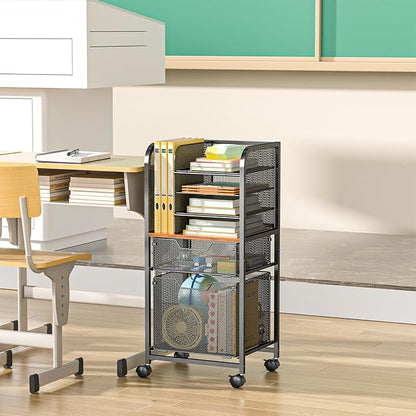 Feyejade 6-Tier Rolling File Cart - Image 6