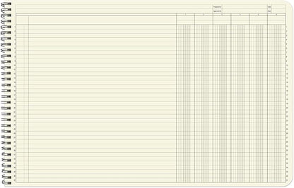 BookFactory Accounting Ledger Notebook/Large 6 Column Accounting Ledger - Image 3