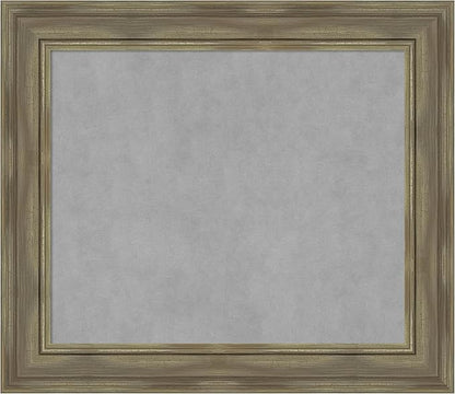 Amanti Art Grey Framed Magnetic Board 26x30 Medium Vision Board by AmantiArt