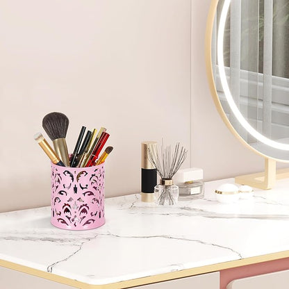 EasyPAG Pink Pen Holder for Desk, 2 Pack Round Pen Organizer, Brush Holder for - Image 6